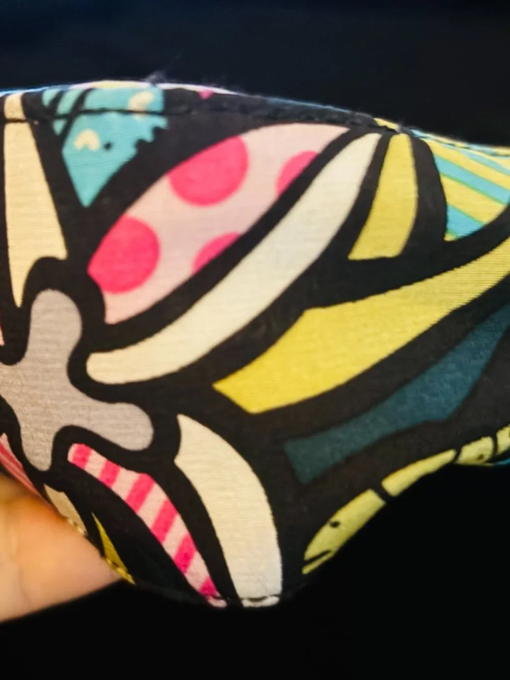 Super RARE! Nicole Miller × Britto Collab Silk Pop Art Handbag (Circa 1999–2001) - Picture 8 of 16